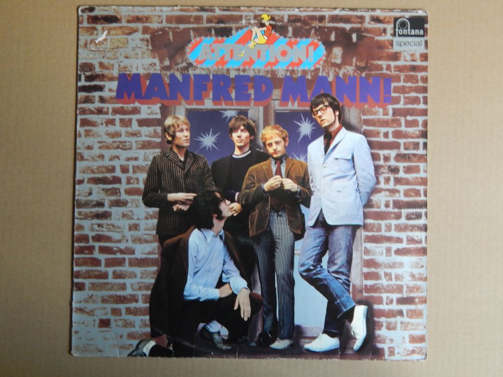 Manfred Mann ‎– Attention! Manfred Mann!   (Fontana ‎– 6438 063, Germany) EX+/EX+ - фото фото фото 0