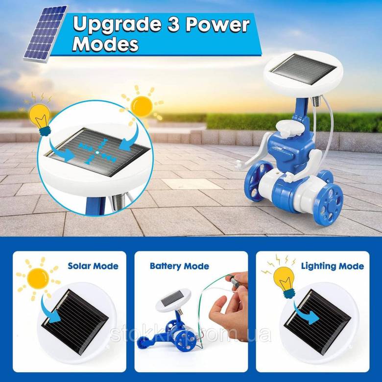 Игрушка сделай сам BIGEARN Solar Robot 6 в 1 развивающая игрушка - фото фото фото 4