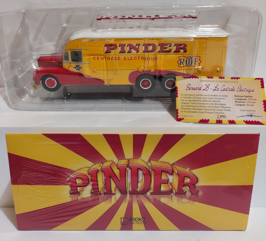 Altaya Direkt Collection 1:43 Bernard 28 Electrical Truck, Circus Pinder  (1951) - фото фото фото 5