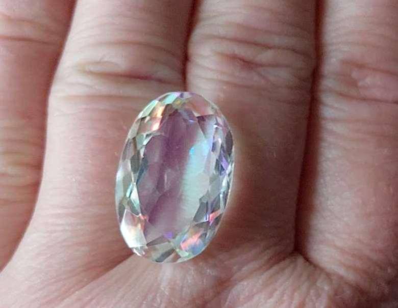 Радужный кварц 20.65 Ct Сертификат - фото фото фото 7