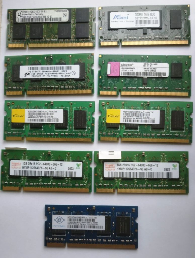 DDR2 PC5300 PC6400 1Gb Пам'ять для ноутбука РОБОЧА - фото фото фото 4