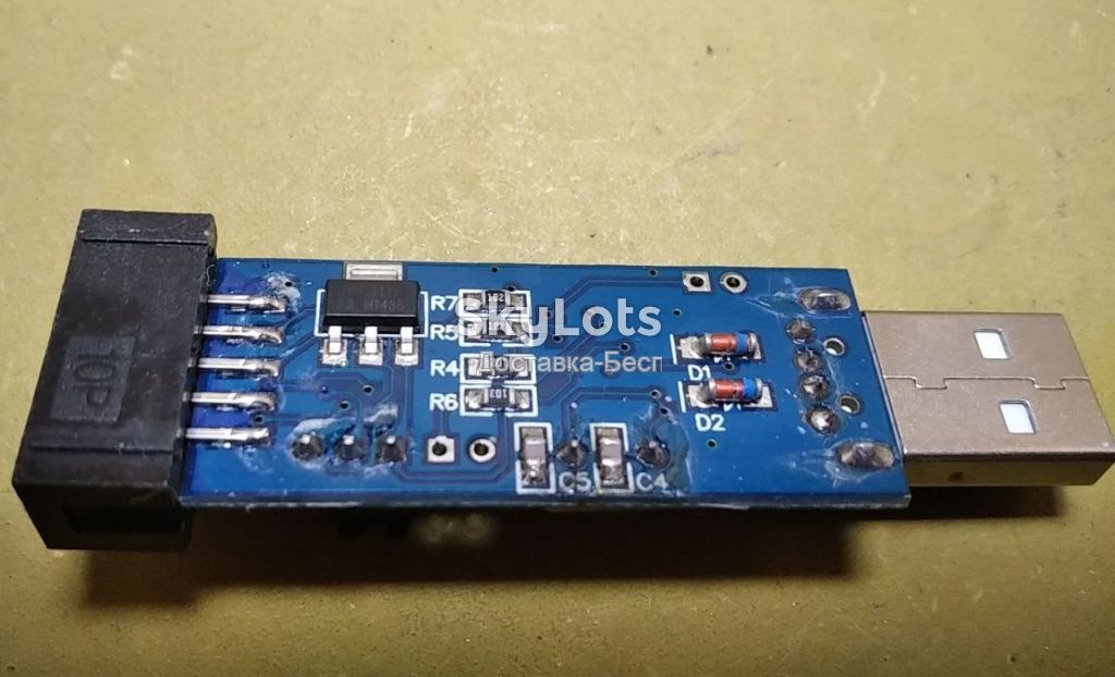 Программатор USB USBASP LC-01 51 AVR ATMEGA8 ATMEGA128 Win7 ATtiny/CAN/PWM    (489-3) - фото фото фото 4