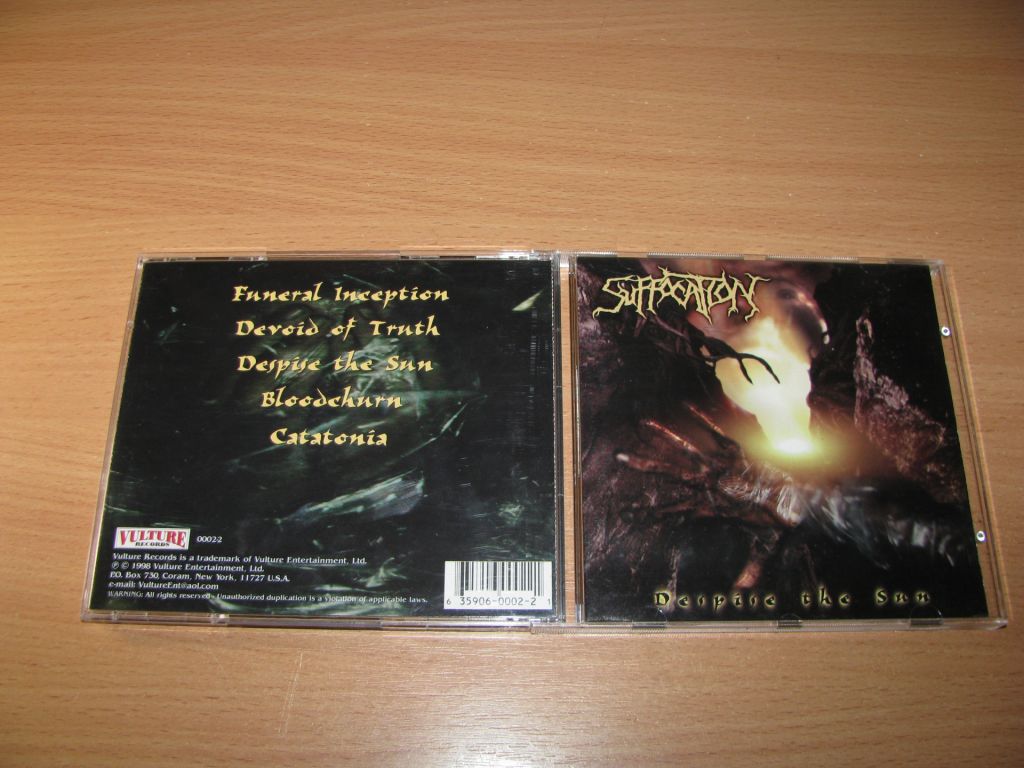 SUFFOCATION - Despise The Sun  (1998 Vulture 1st press,USA) - фото фото фото 0
