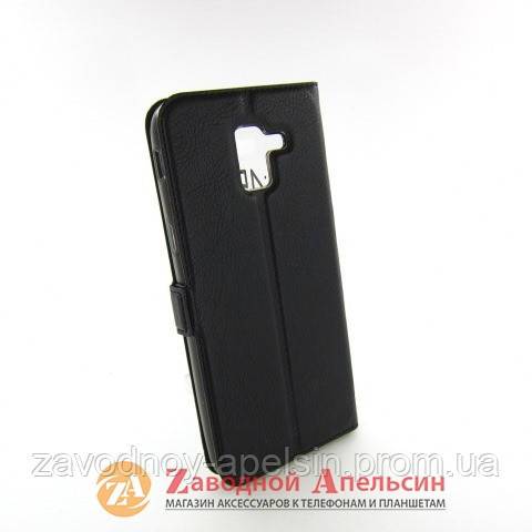 Чехол книжка Samsung J6 J600 A600 А6 Smart Case black - фото фото фото 1