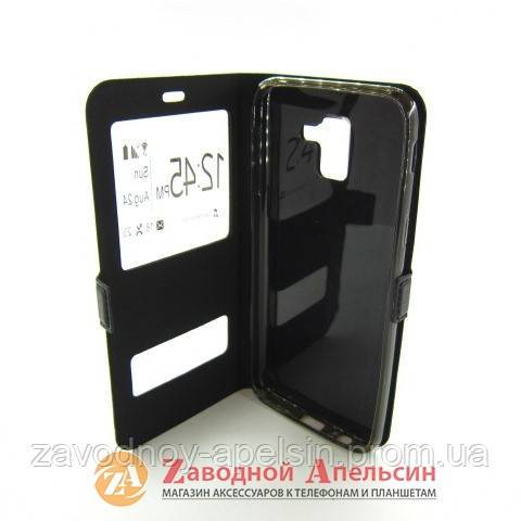 Чехол книжка Samsung J6 J600 A600 А6 Smart Case black - фото фото фото 2