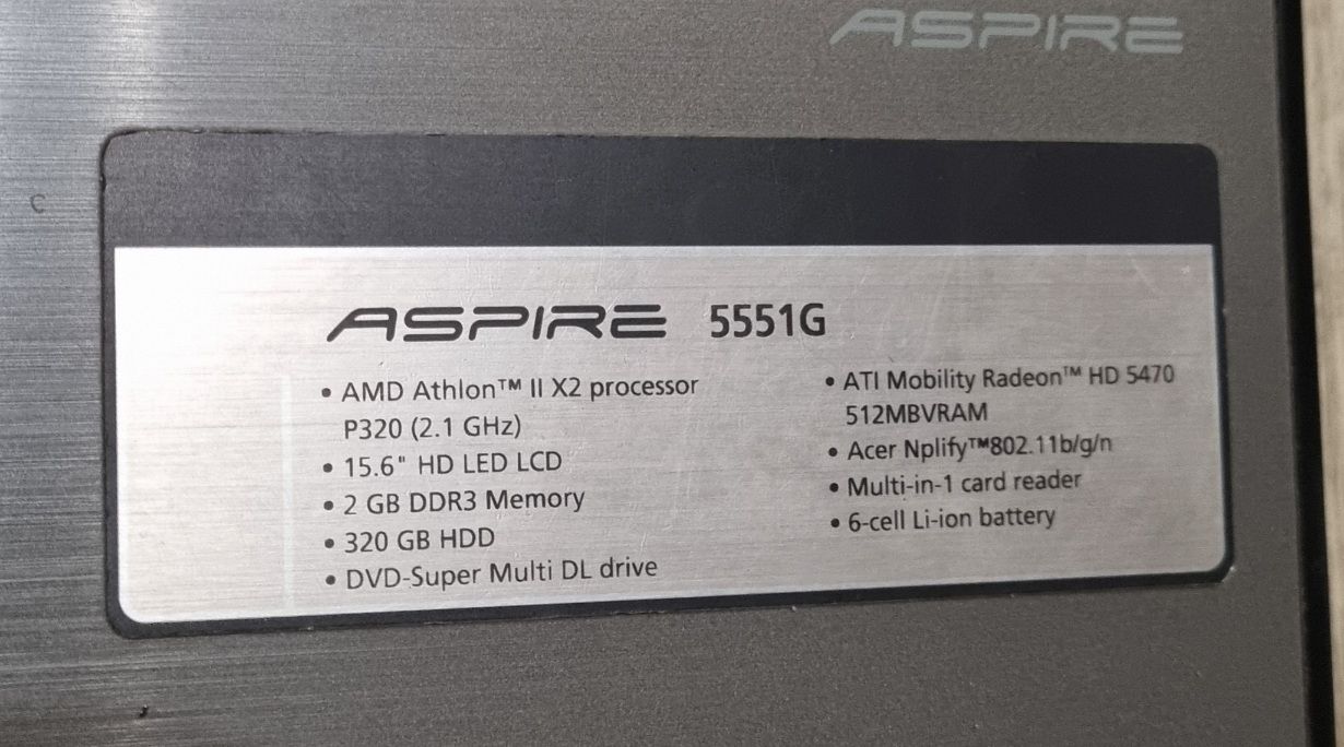 Ноутбук Acer Aspire 5551G  (AMD) - фото фото фото 4