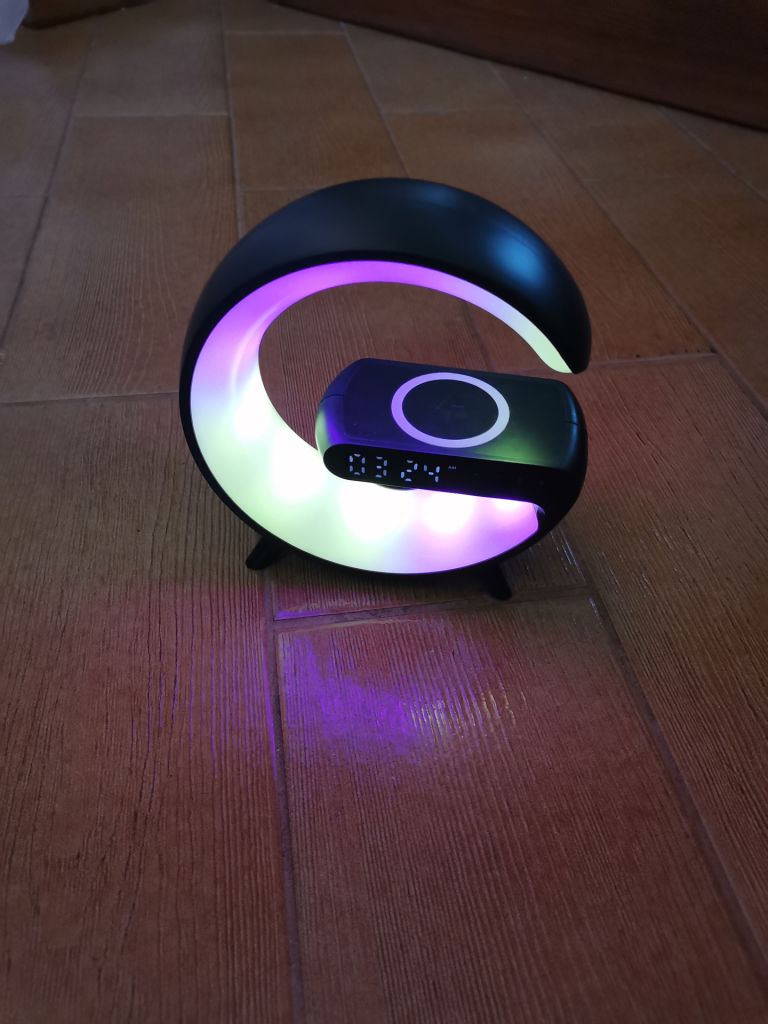 Светильник RGB настольная смарт лампа ночник bluetooth карта памяти - фото фото фото 4