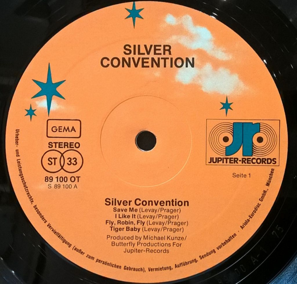 Silver Convention ‎- Silver Convention - 1976.   (LP). 12. Vinyl. Пластинка. Germany. - фото фото фото 3