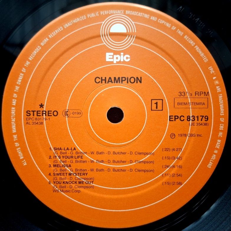 Champion - Champion - 1978.  (LP). 12. Vinyl. Пластинка. Holland. - фото фото фото 4