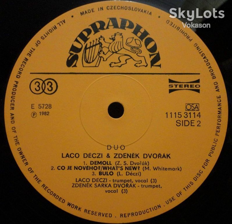 Laco Deczi &amp; Zdenek Dvorak - Duo  NM/NM- - фото фото фото 2