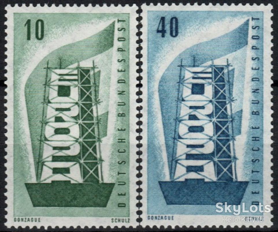 ФРГ 1956 Европа СЕРТ Mi 241-242 MNH - фото фото фото 0