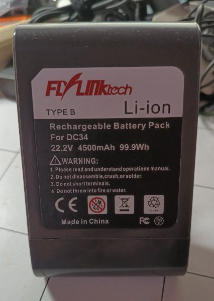 Корпус Акумулятора для пилососу Dyson DC34 22.2V 4500 mAh Li-ion - фото фото фото 2
