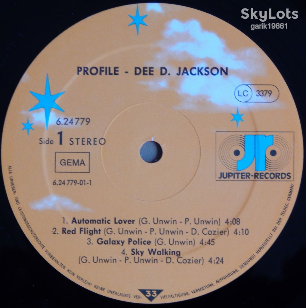 Dee D. Jackson – Profile  (Jupiter Records – 6.24779 AL, Germany) EX+/NM- - фото фото фото 2