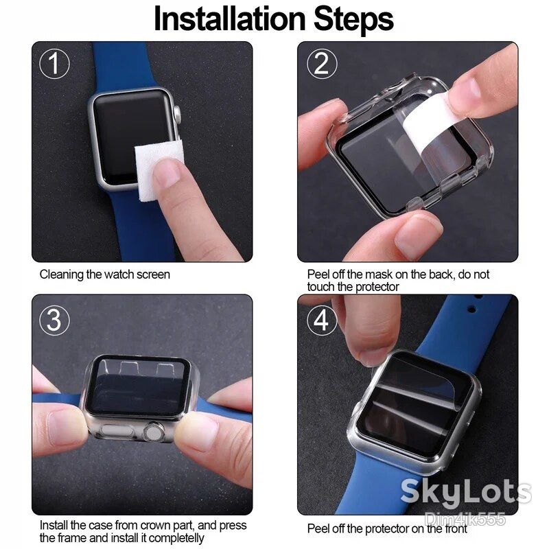 Чехол для Apple Watch SE / 6 / 5 / 4 44mm Black - фото фото фото 5