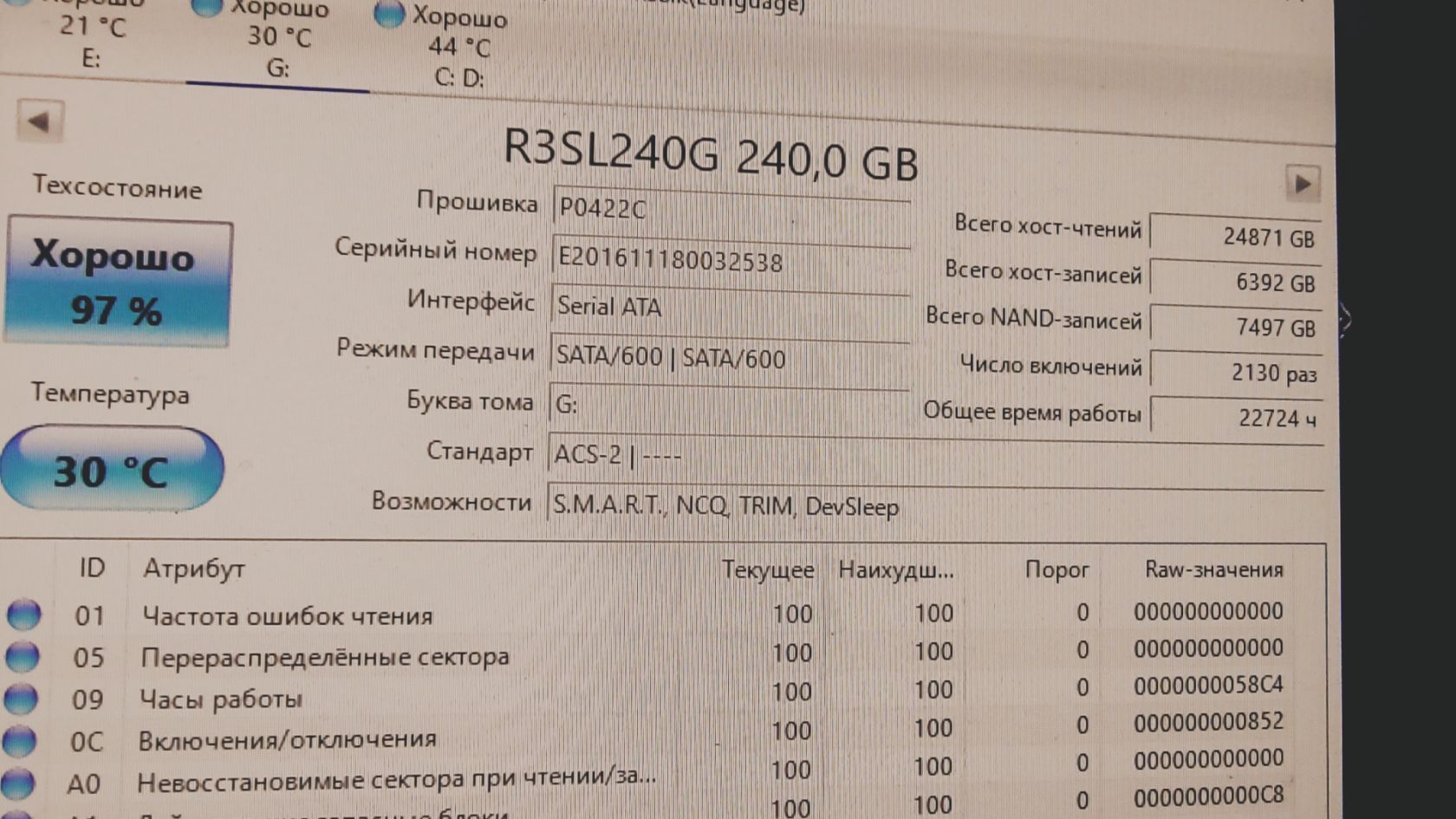 SSD AMD Radeon 240 ГБ гарний стан, гарантія - фото фото фото 4