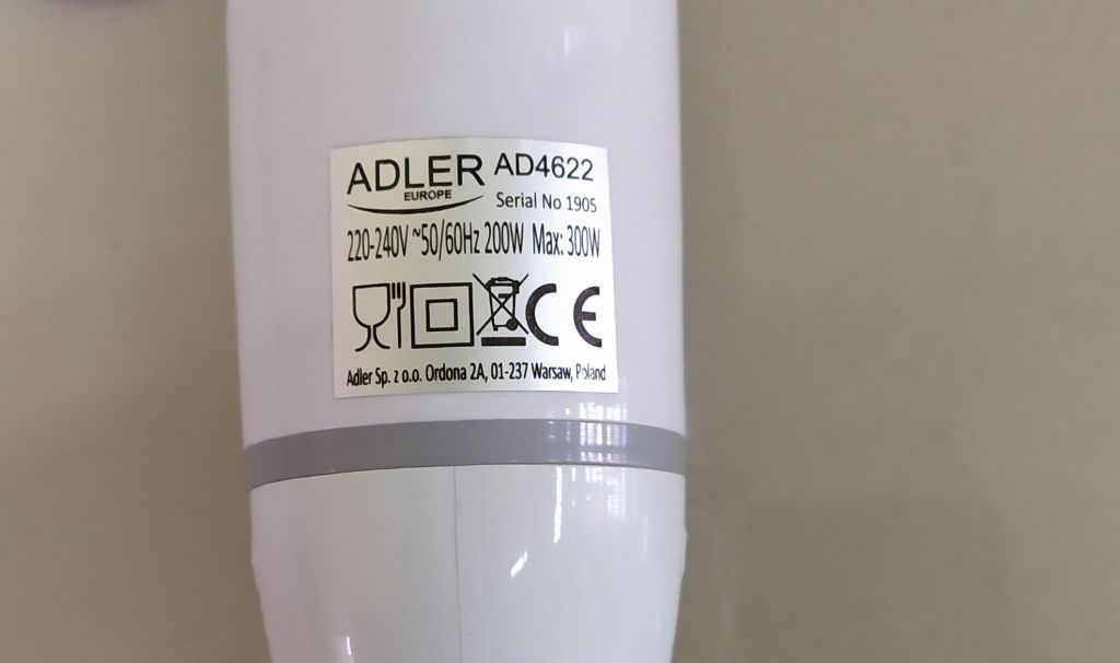 Новий якісний занурювальний блендер 300 Вт Adler AD 4622 з Європи з гарантією - фото фото фото 4