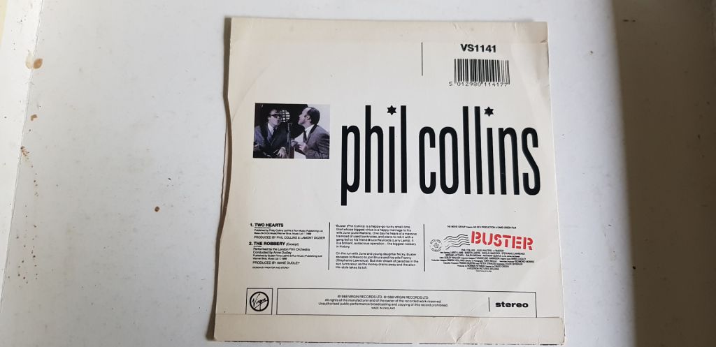 Phil Collins Two Hearts 45 RPM 1988 - фото фото фото 1