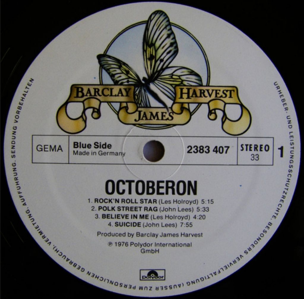 Barclay James Harvest - Octoberon - 1976.  (LP). 12. Vinyl. Пластинка. Germany. - фото фото фото 2