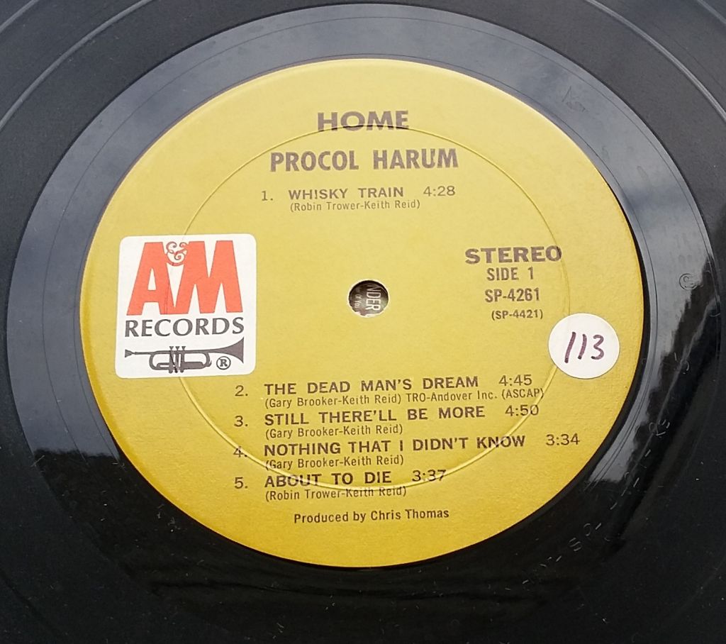 PROCOL HARUM  Home LP VG/VG- - фото фото фото 3