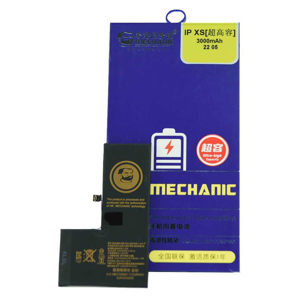 Акумулятор MECHANIC для iPhone XS  (Збільшена ємність, 3000mAh) - фото фото фото 0