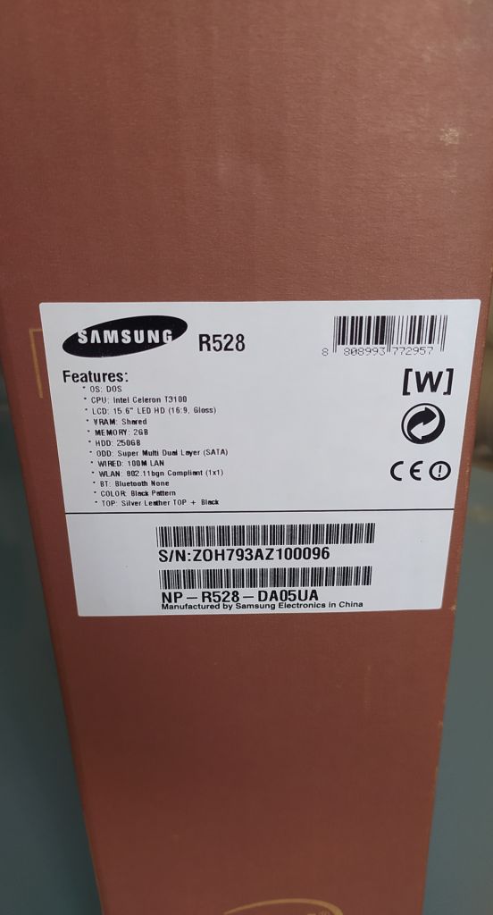 Коробка від ноутбука samsung R528 - фото фото фото 2