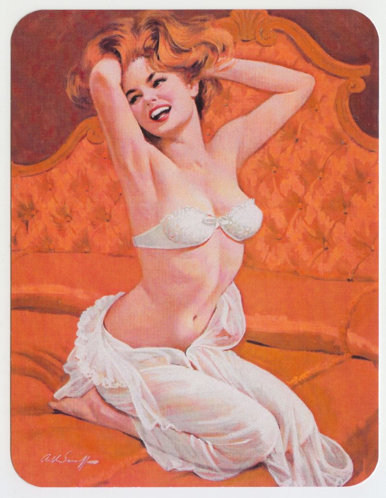 Открытка 11 x 14 см Девушка Ню Pin-Up - фото фото фото 0