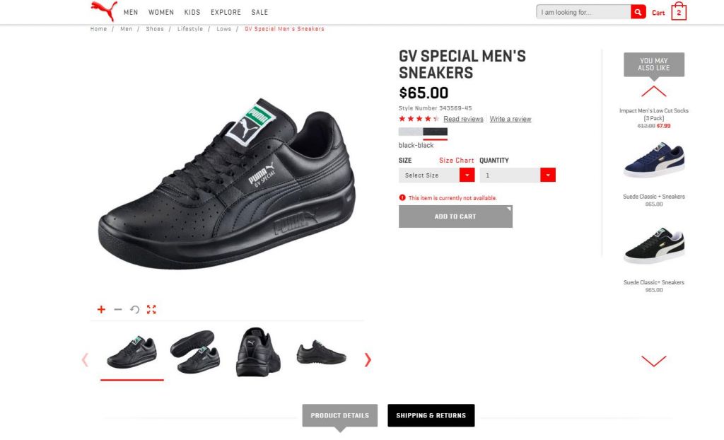PUMA GV SPECIAL- 13US , 47EU original K4-4 - фото фото фото 6