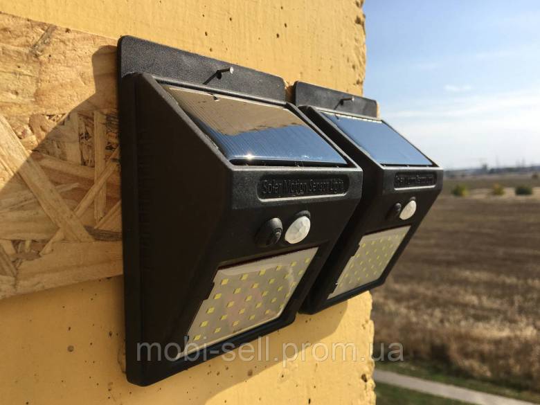 2 шт. Солнечные 30LED светильники Solar Light с датчиком движения и освещения - фото фото фото 1