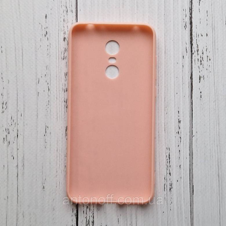 Чохол для Xiaomi Redmi 5 Plus силіконовий, рожевий - фото фото фото 1