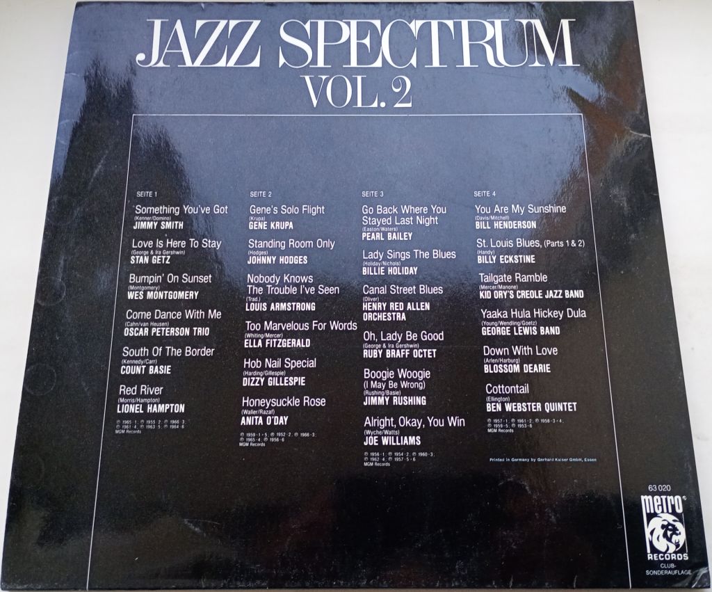 VARIOUS Jazz Spectrum Vol. 2 2LP  VG++/EX - фото фото фото 2