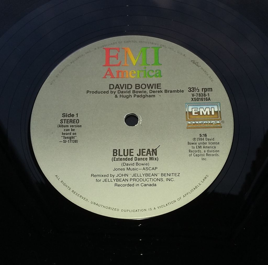 DAVID BOWIE Blue Jean  12", 33 ⅓ RPM, Maxi-Single  EX - фото фото фото 2