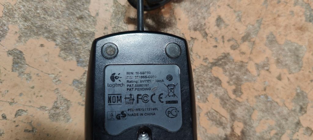 Брендовая оптическая мышь Logitech M-SBF90 PS/2 № 230206149 - фото фото фото 1