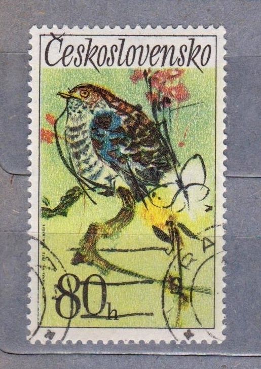 ПТАХИ - ФАУНА = 1972 р. = ЧЕХОСЛОВАЧЧИНА = гаш. + - фото фото фото 0