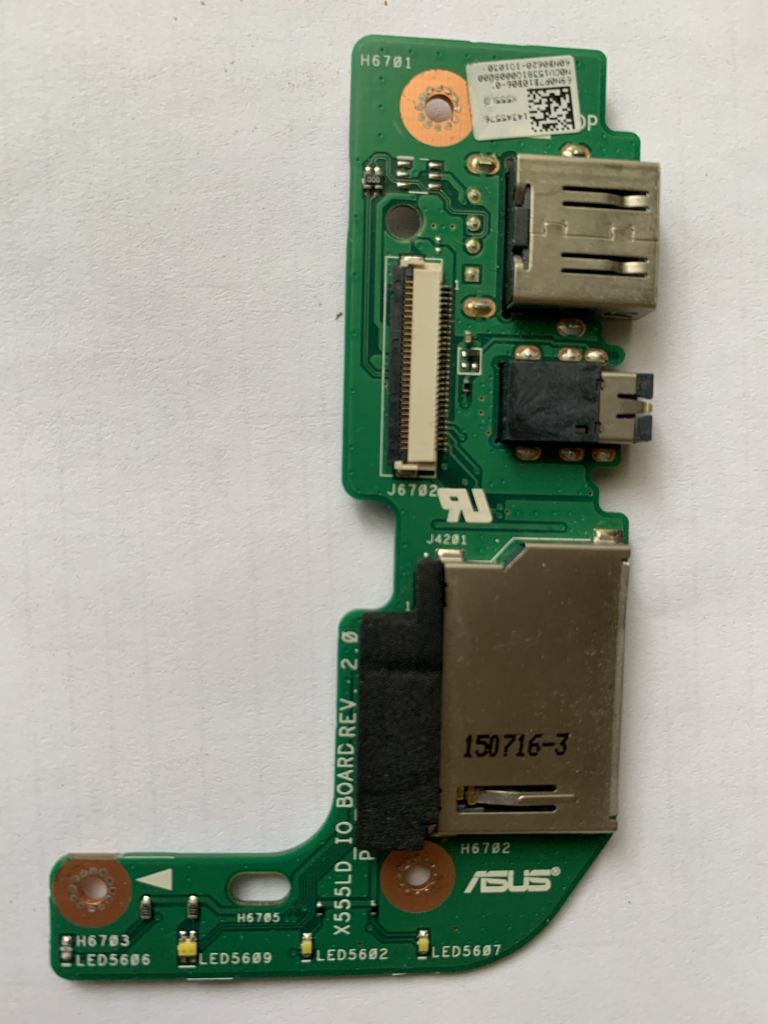 Плата USB,Audio и картридера для ноутбука ASUS X555 - фото фото фото 0