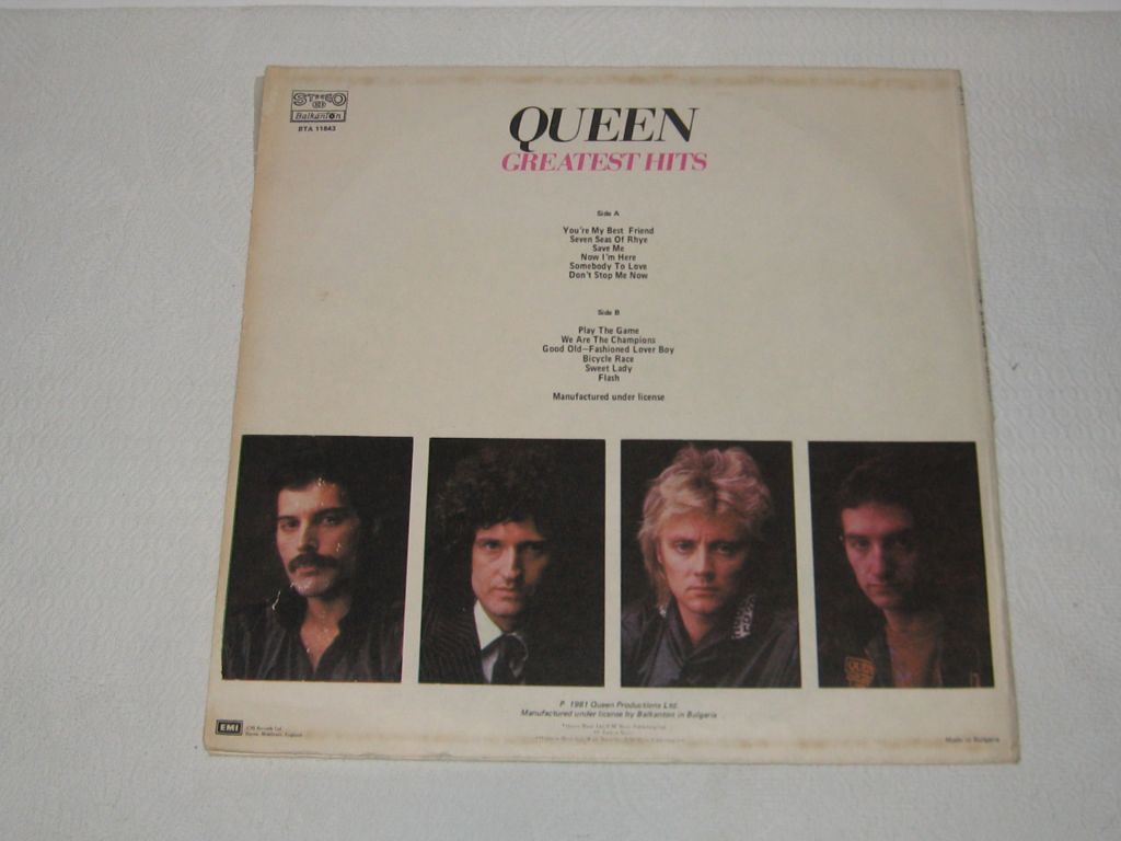 Пластинка Queen Greatest hits Балкантон - фото фото фото 5