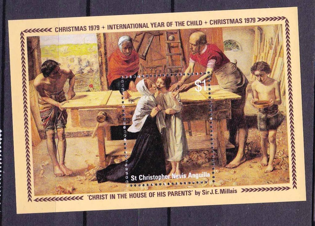 NM Искусство . Ст.Кристофер Невис Ангилья  1970 г  MNH - блок - фото фото фото 0
