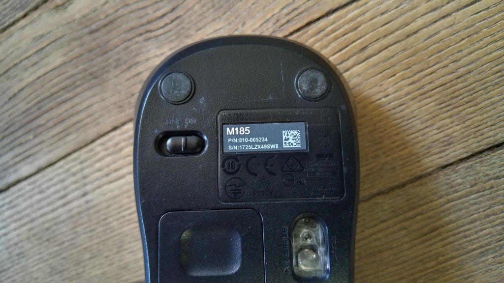 Беспроводная мышь Logitech M185 Grey #2 с USB ресивером Вживане - фото фото фото 2