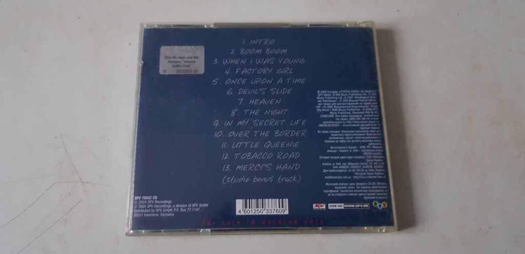 Eric Burdon And The Animals Athens Traffic Live CD ліцензія - фото фото фото 1