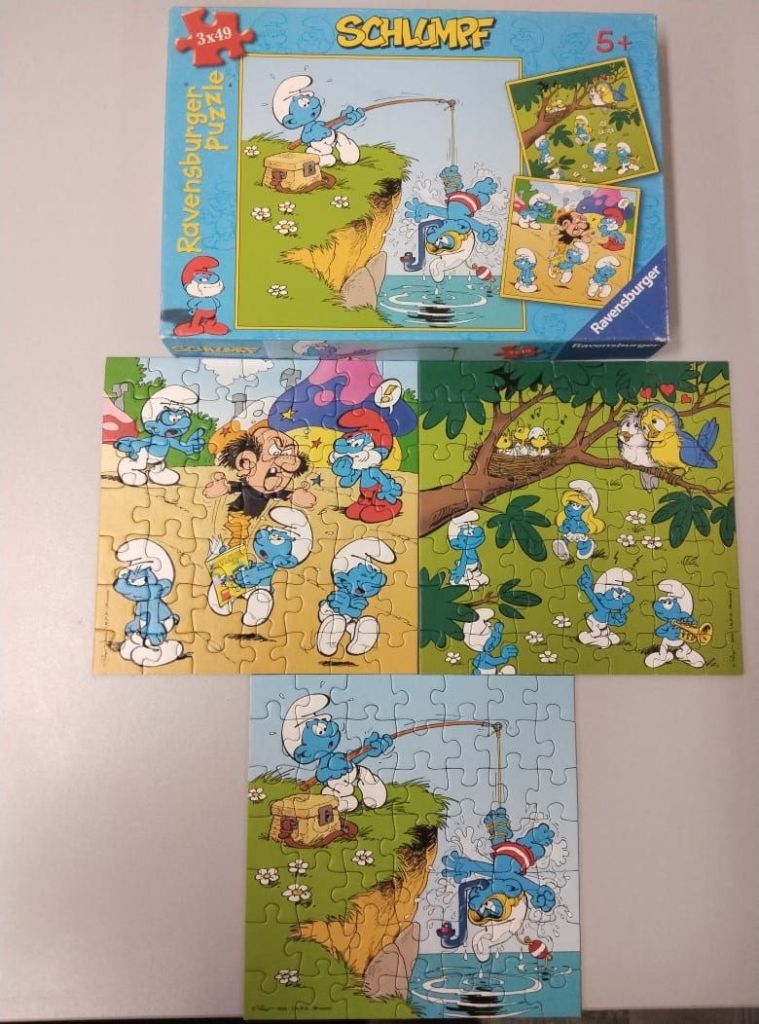 Дитячі пазли Ravensburger Смурфики 3в1  (3x49 елементів) Смурф - фото фото фото 0