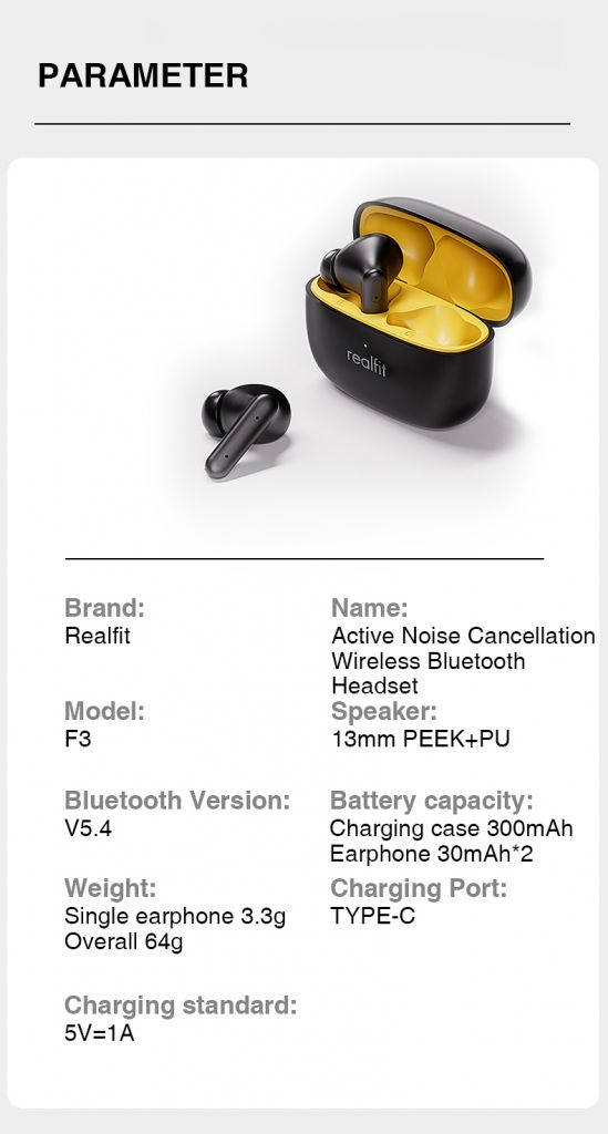 Беспроводные bluetooth TWS наушники Realfit F3        (бежевий) - фото фото фото 2