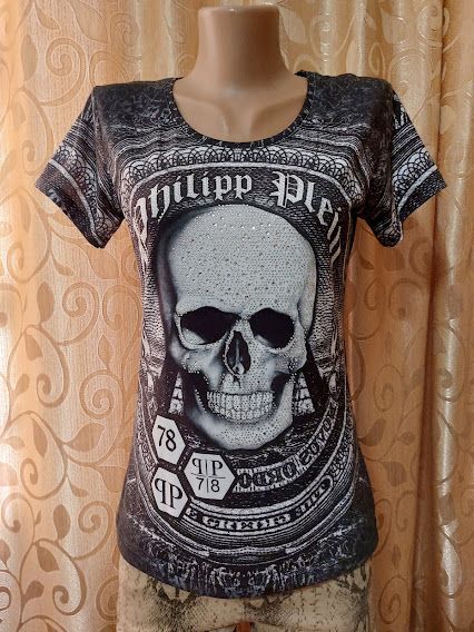 Стильная женская футболка Philipp Plein - фото фото фото 8