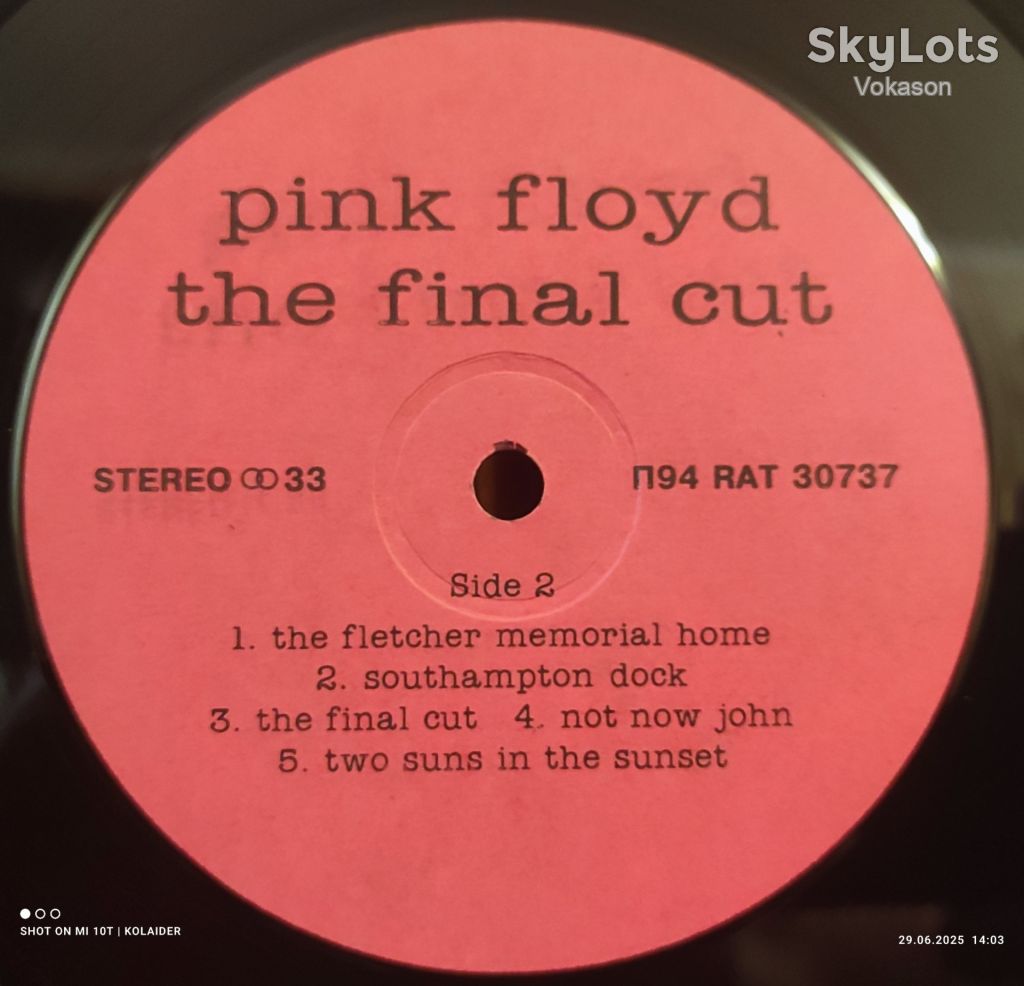 Pink Floyd - The Final Cut   NM/NM- - фото фото фото 2