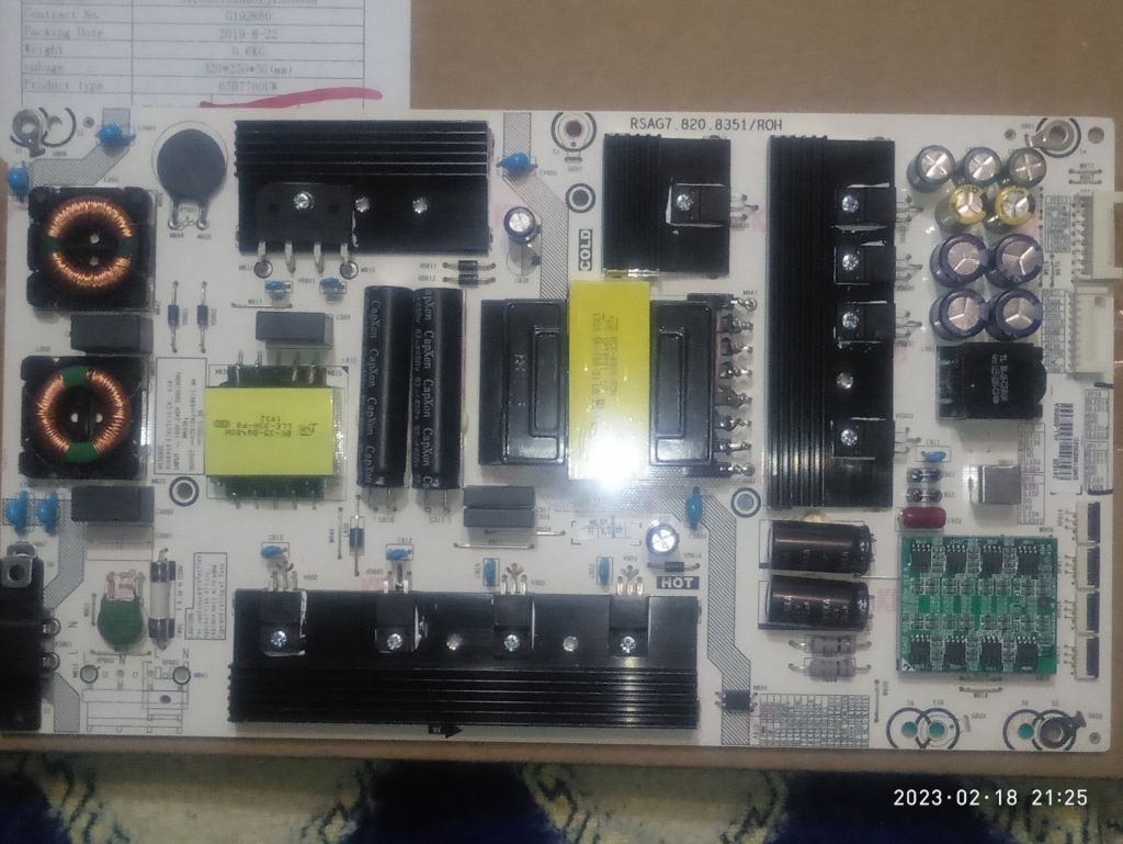 POWER BOARD RSAG7.820.8351 Hisense 65B7700 - фото фото фото 1