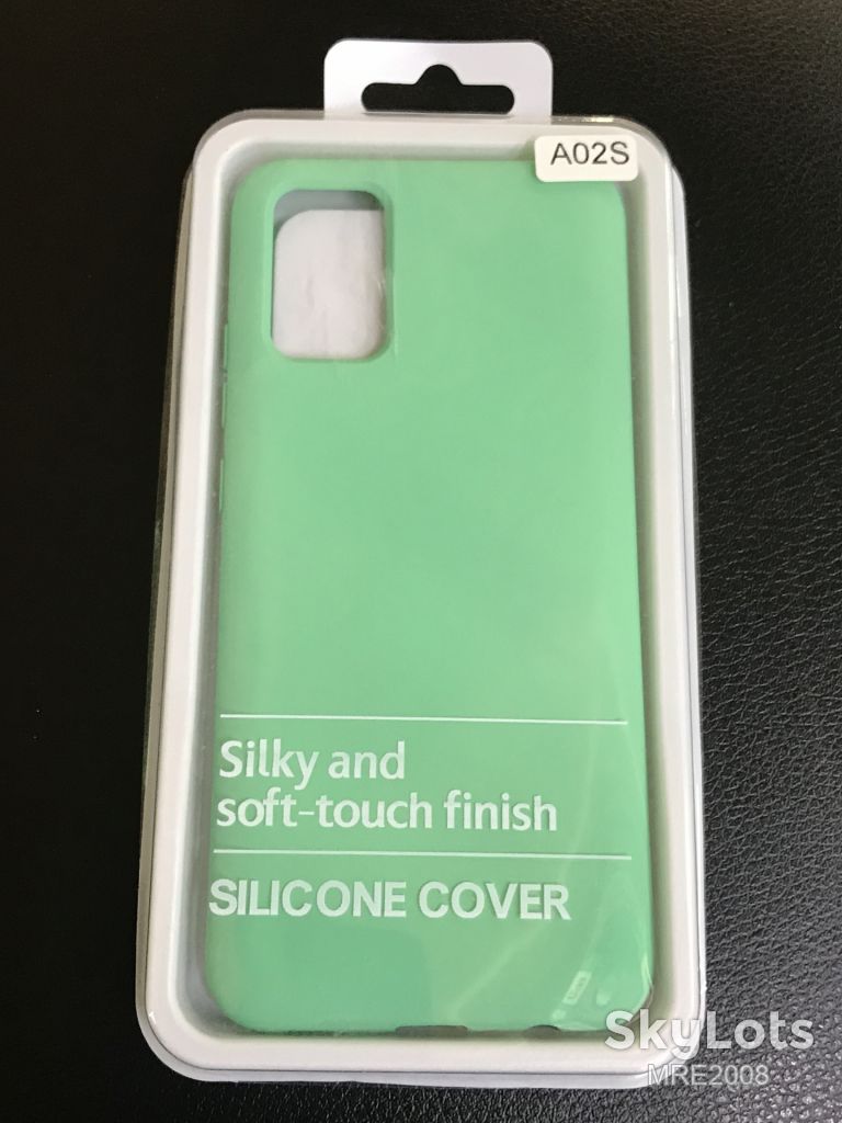 Чехол Silicone Cover для Samsung Galaxy A02s A025 spring green - фото фото фото 0
