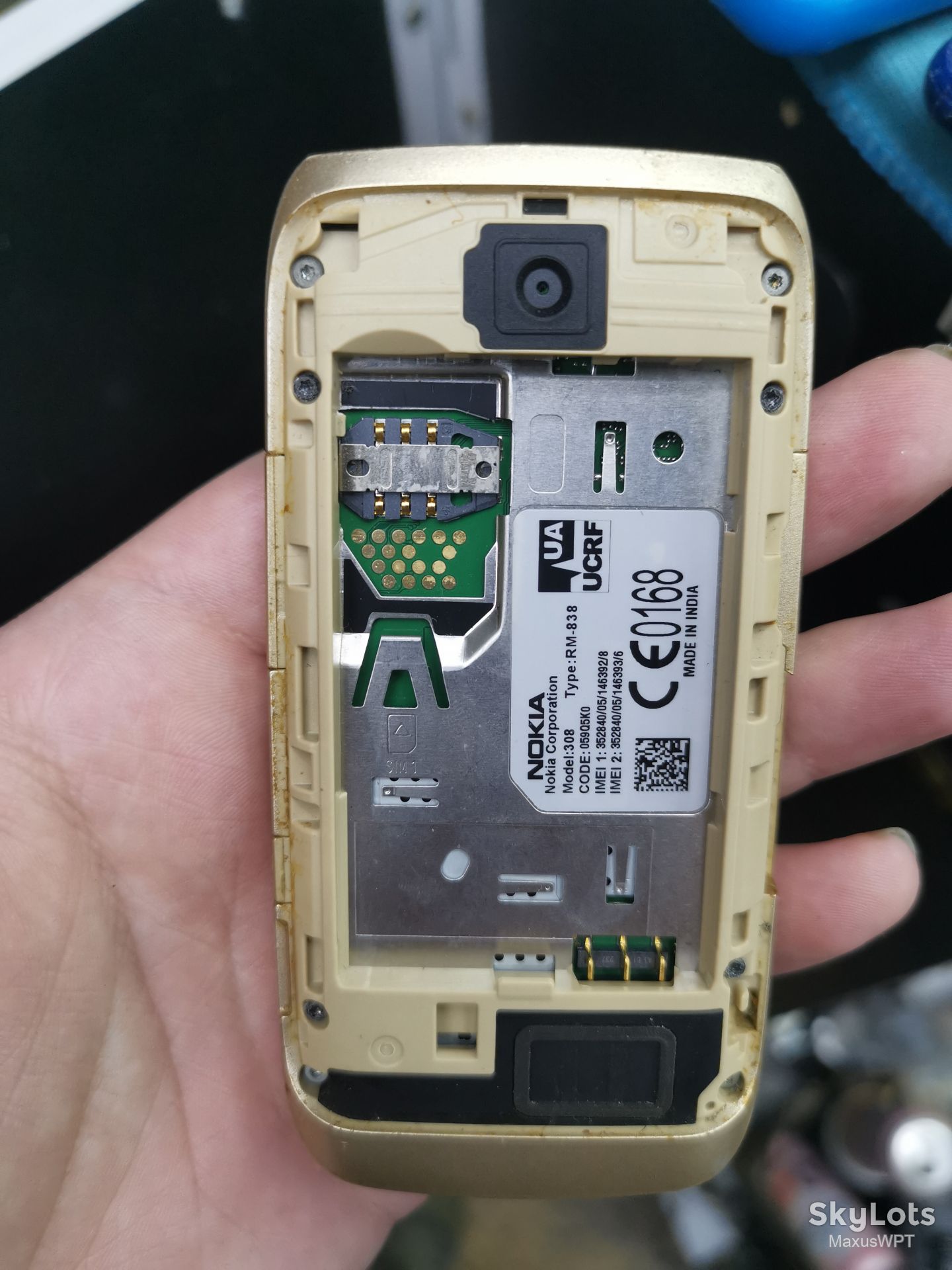 #940 Sklad Nokia Asha 308 1 gold - фото фото фото 2