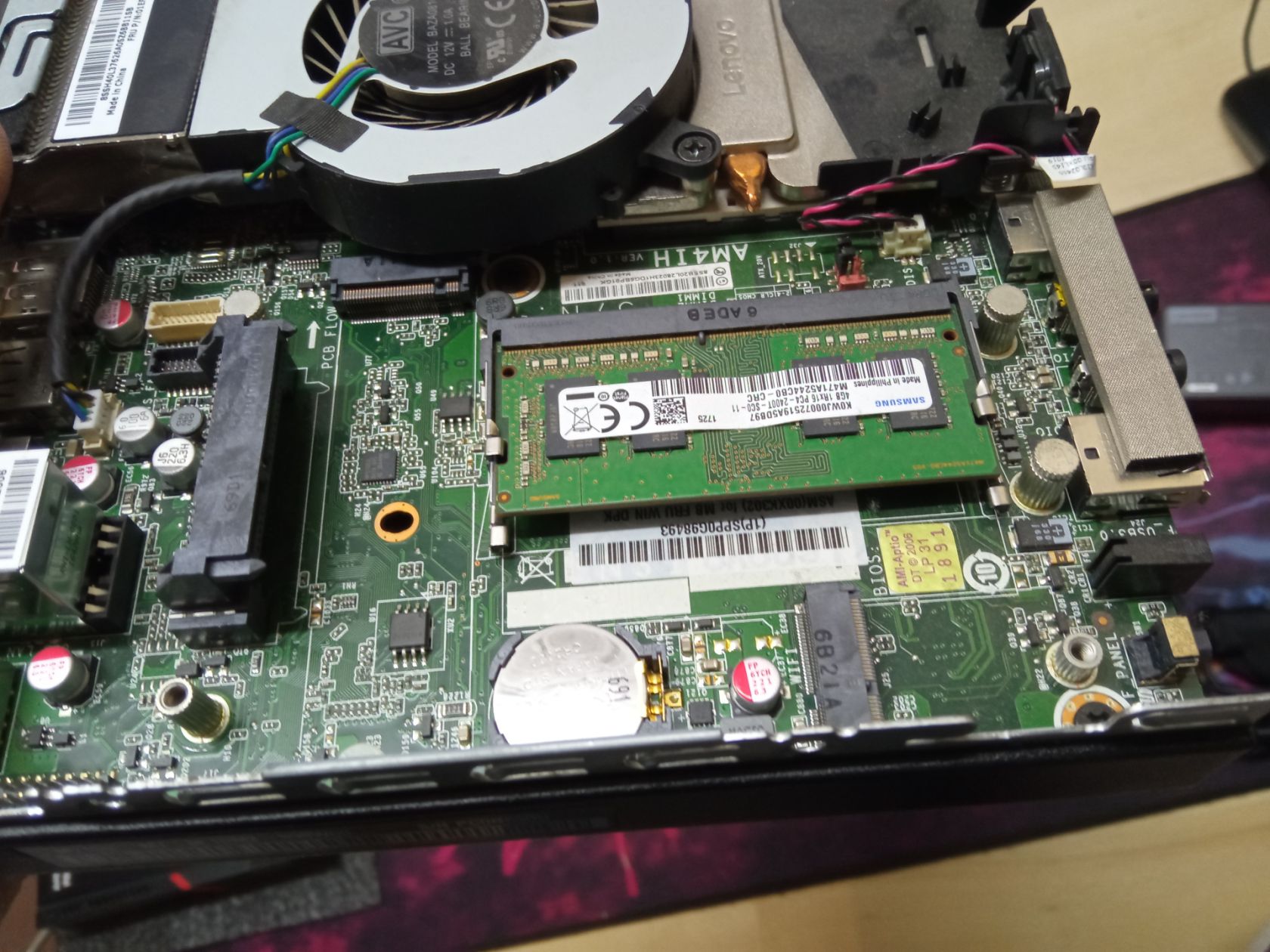 Міні-пк lenovo сокет AM4/ без DDR4 /без ssd. Б.ж присутній 90ват лот2 - фото фото фото 7
