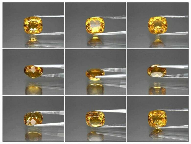 Цитрин 9.02 ct   13.6x12.7mm - фото фото фото 1