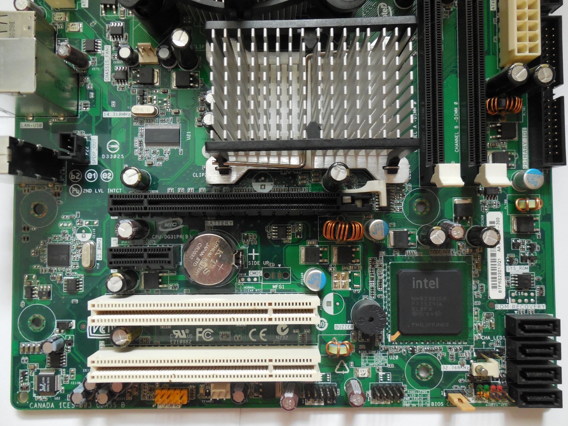 Комплект S775 Intel DG31PR    (B) + Intel Core2Duo E6400 2*2.4GHz + кулер - фото фото фото 1