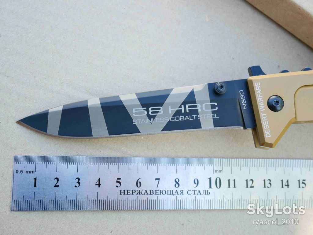 Extrema Ratio NEMESIS, Al Desert Warf, 440С, Replica, Tactical, EDC, Back Lock - фото фото фото 1