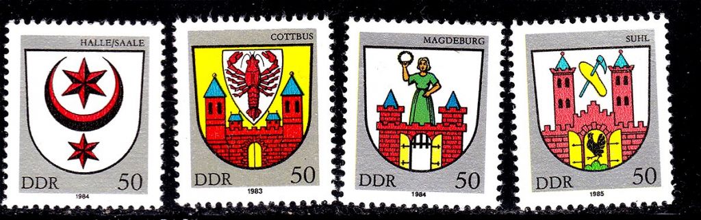ГДР / DDR  1983 1984 1985 г  MNH - геральдика - фото фото фото 0